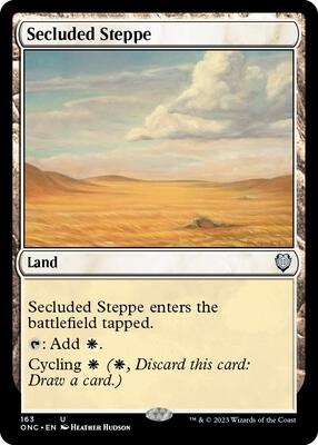 Secluded Steppe card from Commander: Phyrexia: All Will Be One