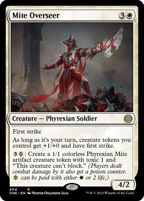 Mite Overseer card from Phyrexia: All Will Be One