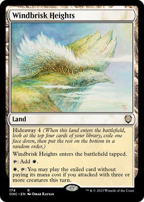 Windbrisk Heights card from Commander: Phyrexia: All Will Be One