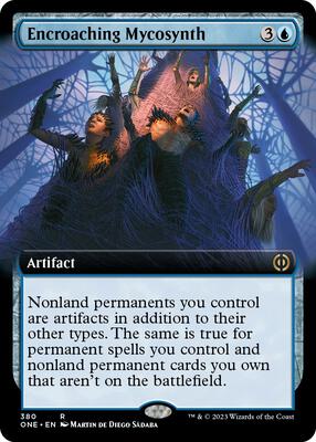 Encroaching Mycosynth (Extended Art) card from Phyrexia: All Will Be One
