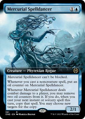 Mercurial Spelldancer (Extended Art) card from Phyrexia: All Will Be One