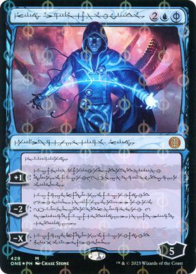 Jace, the Perfected Mind (Phyrexian) (Step-and-Compleat Foil) card from Phyrexia: All Will Be One