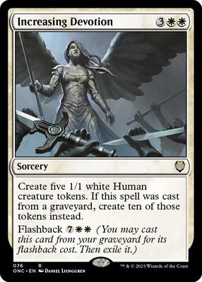Increasing Devotion card from Commander: Phyrexia: All Will Be One