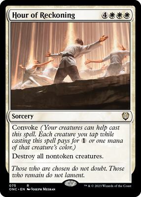 Hour of Reckoning card from Commander: Phyrexia: All Will Be One