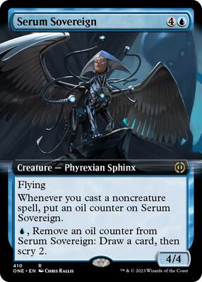 Serum Sovereign (Extended Art) card from Phyrexia: All Will Be One