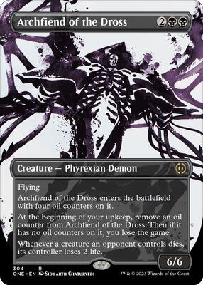 Archfiend of the Dross (Showcase) card from Phyrexia: All Will Be One