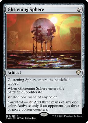 Glistening Sphere card from Commander: Phyrexia: All Will Be One