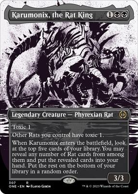Karumonix, the Rat King (Showcase) card from Phyrexia: All Will Be One