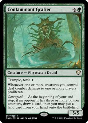Contaminant Grafter card from Commander: Phyrexia: All Will Be One