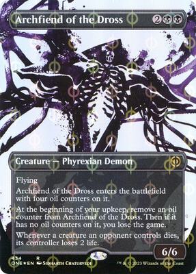 Archfiend of the Dross (Showcase) (Step-and-Compleat Foil) card from Phyrexia: All Will Be One