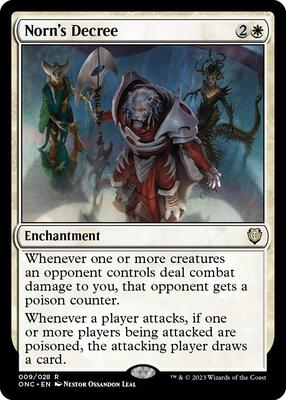Norn's Decree card from Commander: Phyrexia: All Will Be One