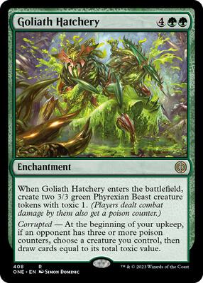 Goliath Hatchery card from Phyrexia: All Will Be One