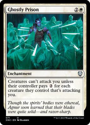 Ghostly Prison card from Commander: Phyrexia: All Will Be One