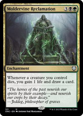Moldervine Reclamation card from Commander: Phyrexia: All Will Be One