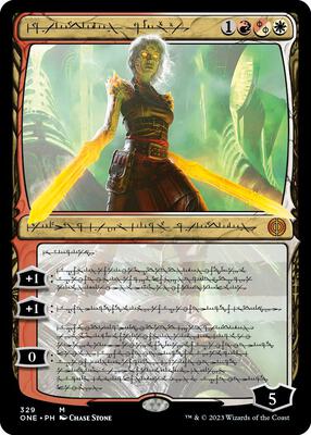 Nahiri, the Unforgiving (Phyrexian) card from Phyrexia: All Will Be One