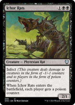 Ichor Rats card from Commander: Phyrexia: All Will Be One
