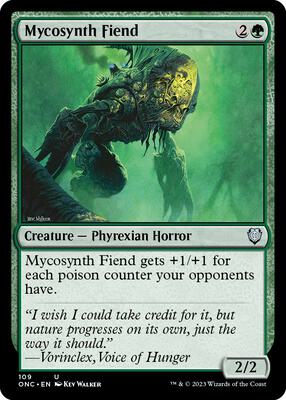 Mycosynth Fiend card from Commander: Phyrexia: All Will Be One