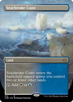 Seachrome Coast (Borderless) card from Phyrexia: All Will Be One