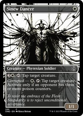 Sinew Dancer (Showcase) card from Phyrexia: All Will Be One