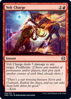 Volt Charge card from Phyrexia: All Will Be One