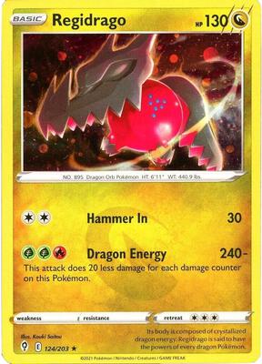 Regidrago - 124/203 (Cosmos Holo) card from Miscellaneous Cards & Products