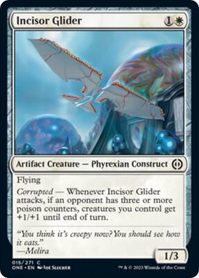 Incisor Glider card from Phyrexia: All Will Be One