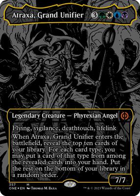 Atraxa, Grand Unifier (Oil Slick Raised Foil) card from Phyrexia: All Will Be One