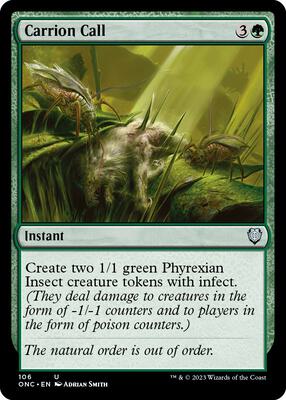 Carrion Call card from Commander: Phyrexia: All Will Be One