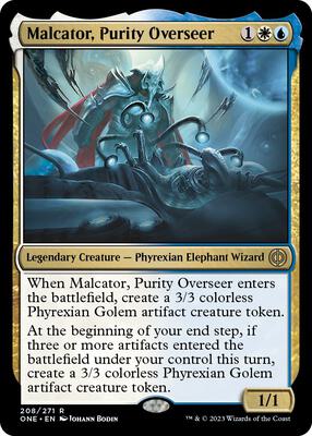 Malcator, Purity Overseer card from Phyrexia: All Will Be One