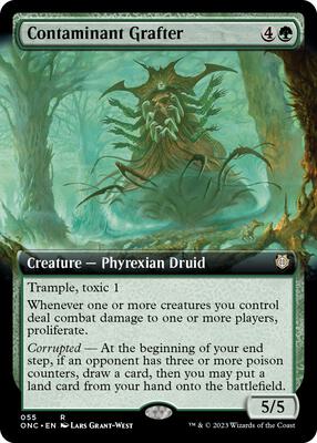 Contaminant Grafter (Extended Art) card from Commander: Phyrexia: All Will Be One