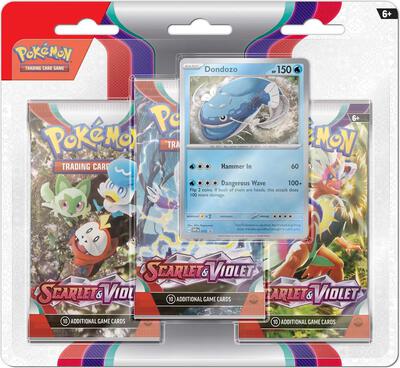 Scarlet & Violet 3 Pack Blister [Dondozo] card from SV01: Scarlet & Violet Base Set