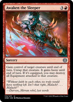 Awaken the Sleeper card from Phyrexia: All Will Be One