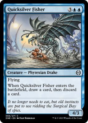 Quicksilver Fisher card from Phyrexia: All Will Be One