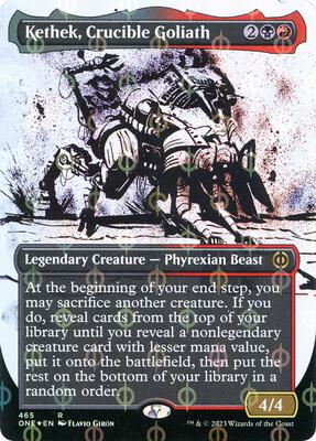 Kethek, Crucible Goliath (Showcase) (Step-and-Compleat Foil) card from Phyrexia: All Will Be One