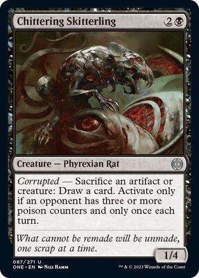 Chittering Skitterling card from Phyrexia: All Will Be One