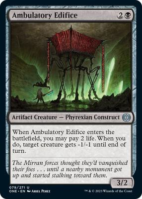Ambulatory Edifice card from Phyrexia: All Will Be One