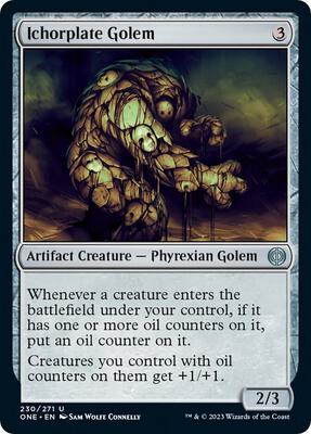 Ichorplate Golem card from Phyrexia: All Will Be One