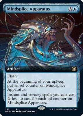 Mindsplice Apparatus (Extended Art) card from Phyrexia: All Will Be One