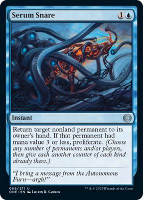 Serum Snare card from Phyrexia: All Will Be One