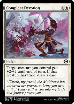 Compleat Devotion card from Phyrexia: All Will Be One