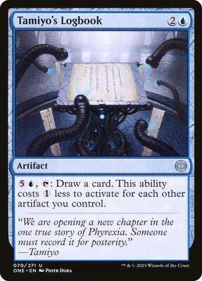 Tamiyo's Logbook card from Phyrexia: All Will Be One