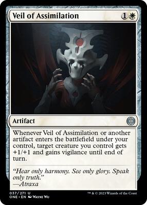Veil of Assimilation card from Phyrexia: All Will Be One
