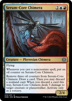Serum-Core Chimera card from Phyrexia: All Will Be One