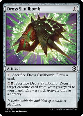 Dross Skullbomb card from Phyrexia: All Will Be One