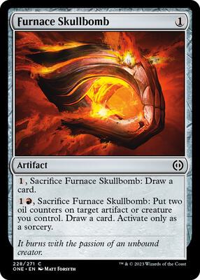 Furnace Skullbomb card from Phyrexia: All Will Be One