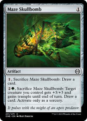 Maze Skullbomb card from Phyrexia: All Will Be One