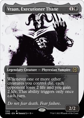 Vraan, Executioner Thane (Showcase) card from Phyrexia: All Will Be One