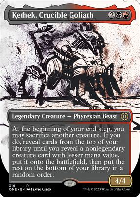 Kethek, Crucible Goliath (Showcase) card from Phyrexia: All Will Be One
