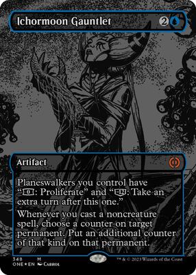 Ichormoon Gauntlet (Oil Slick Raised Foil) card from Phyrexia: All Will Be One