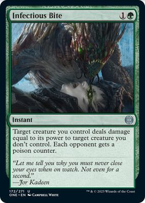 Infectious Bite card from Phyrexia: All Will Be One